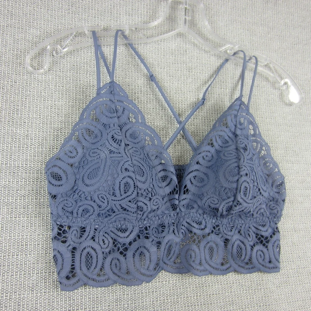 PINK Victoria's Secret Lace Bralette in Blue - Picture 3 of 4